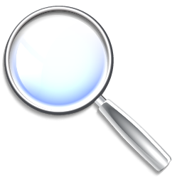 Magnifying glass, zoom, find, search icon